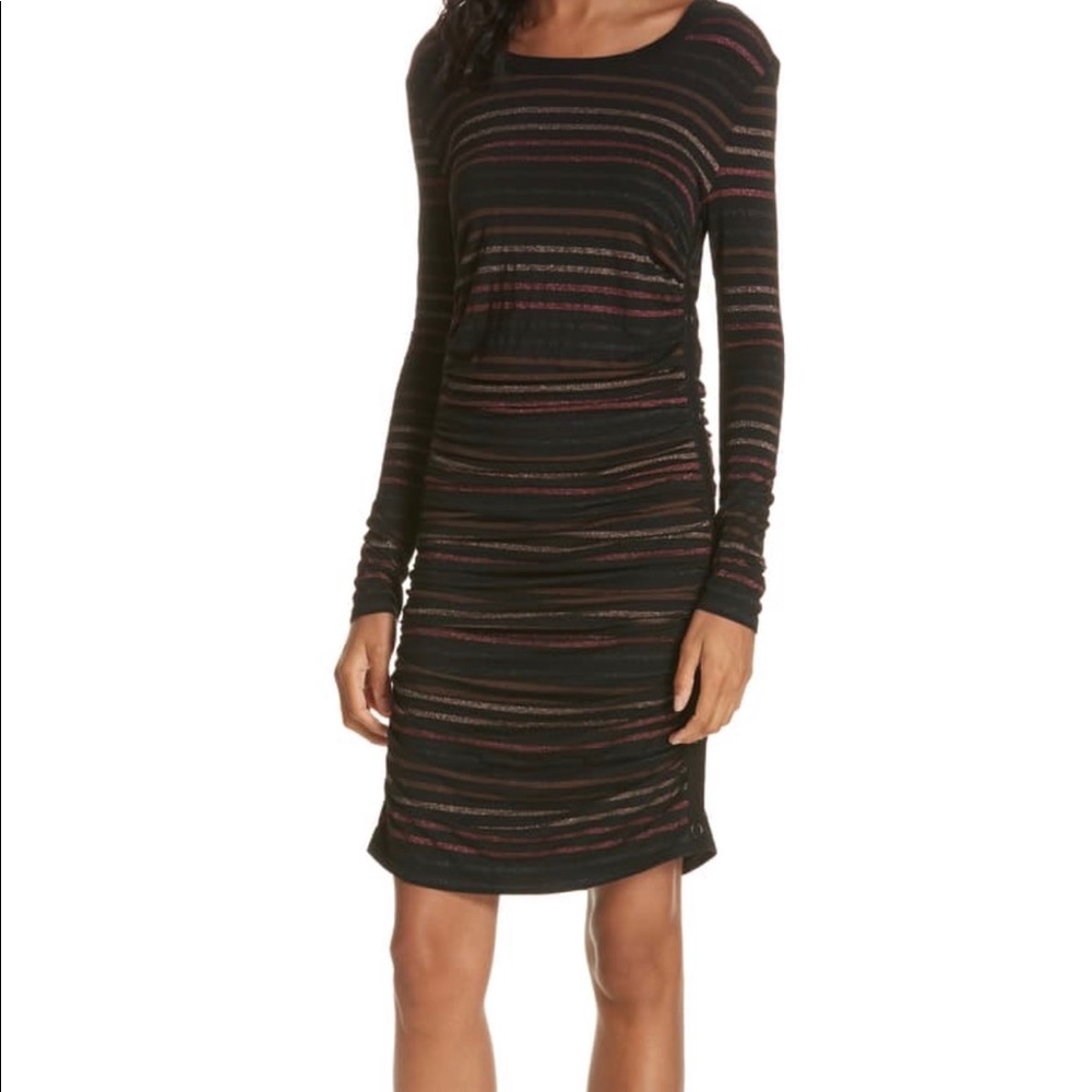 Size M VERONICA BEARD RUCHED Dress